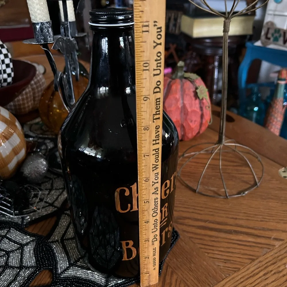 Vintage brown glass